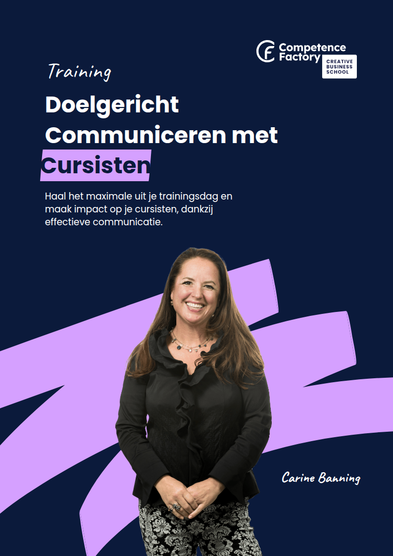 Trainingsbrochure Doelgericht Communiceren met Cursisten