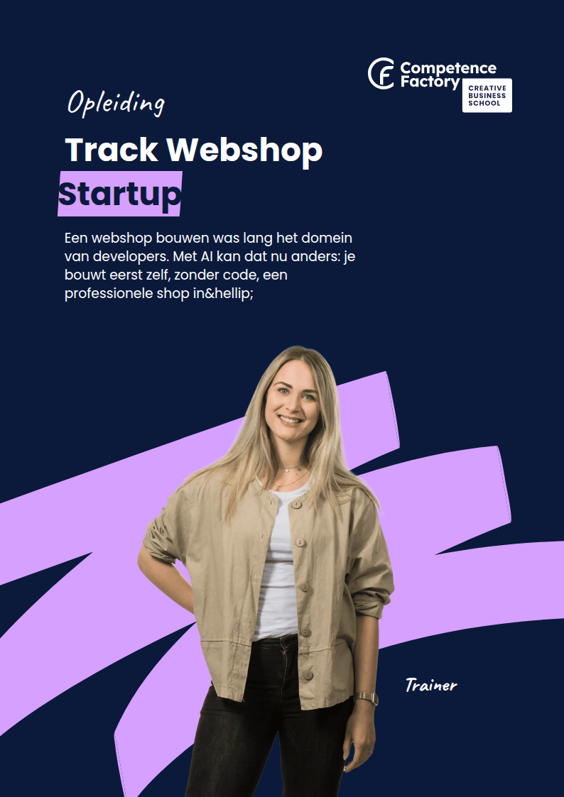 Trainingsbrochure Track Webshop Startup