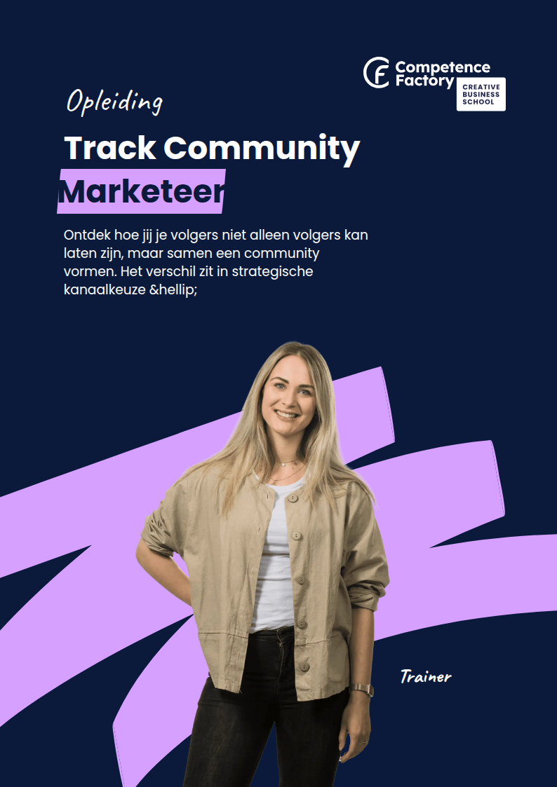 Trainingsbrochure Track Community Marketeer