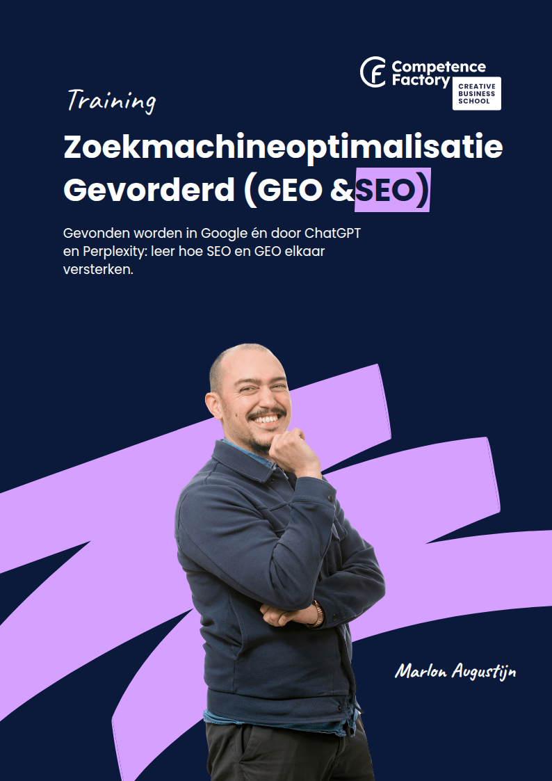 Trainingsbrochure Zoekmachineoptimalisatie Gevorderd (GEO & SEO)
