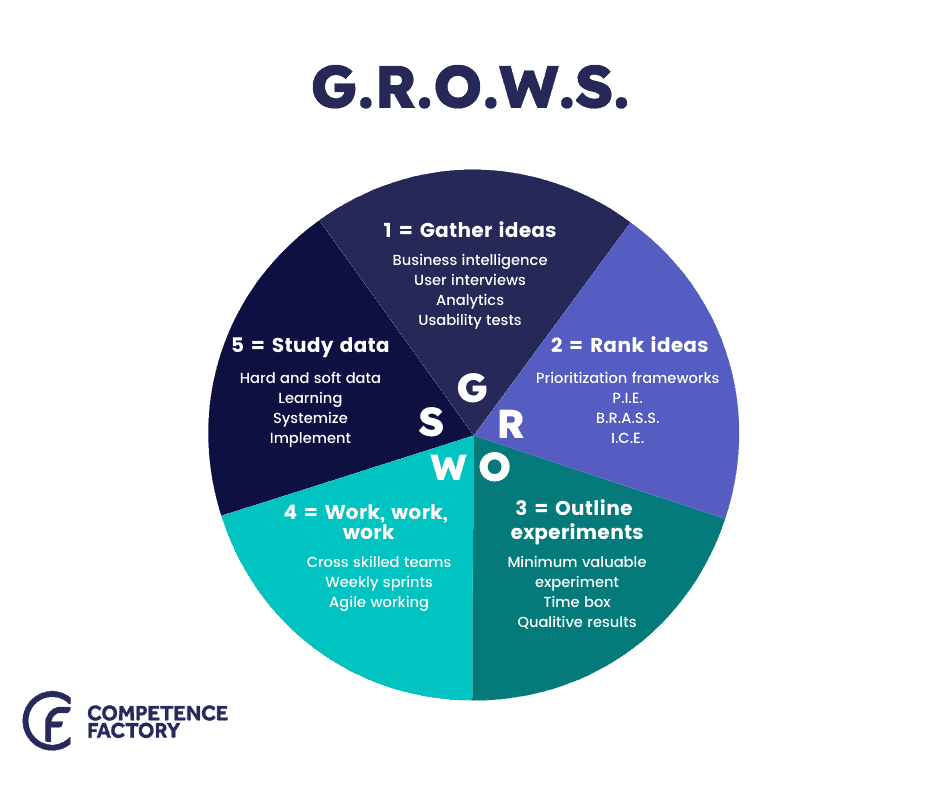 Het G.R.O.W.S. proces van growth hacking