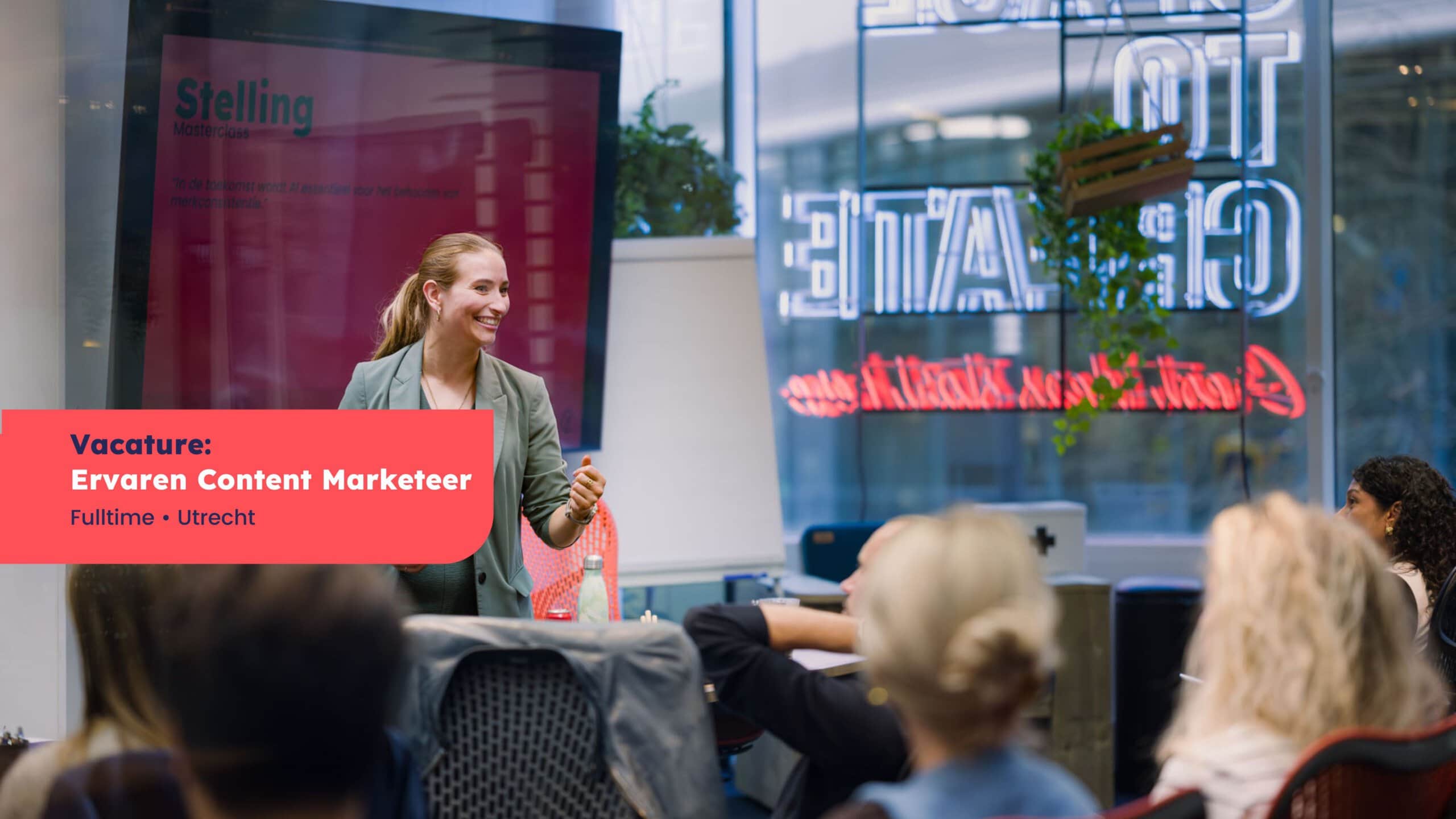 *Vervuld* Creatieve Content marketeer