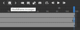 Hoofdframe maken Adobe Animate