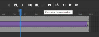 Klassieke tween aanmaken Adobe Animate