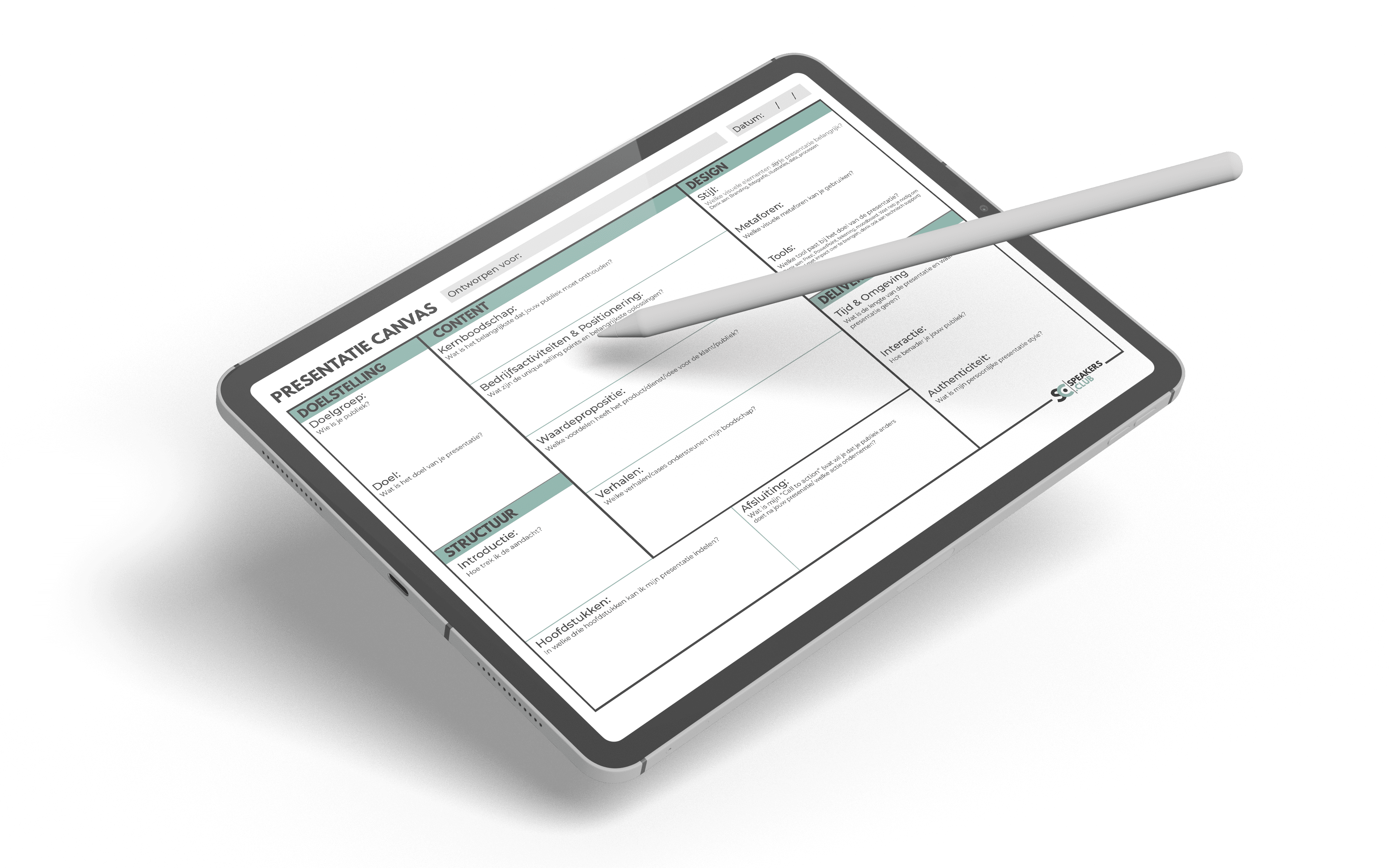 Download het presentatie-canvas